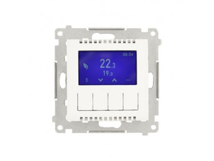 Termostat s displejom Simon 54 modul biely