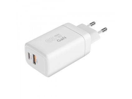 Sieťová nabíjačka GaN dual USB 65W Quick Charge / PD Kruger&Matz