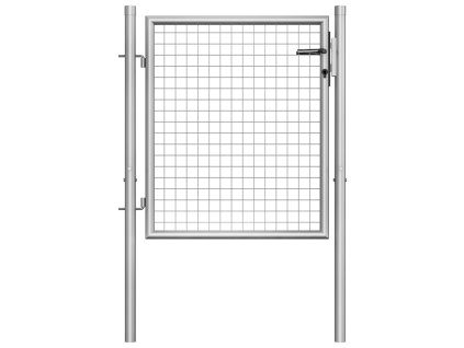 Multidom Záhradná brána, pozinkovaná oceľ, 100x75 cm, strieborná
