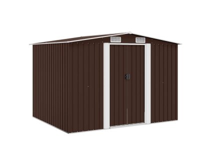 Multidom Záhradná kôlňa, hnedá 257x205x178 cm, oceľ