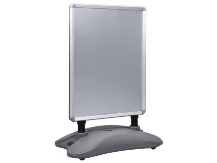 Multidom Stojan na plagát A1 plnený vodou sivý hliníková zliatina