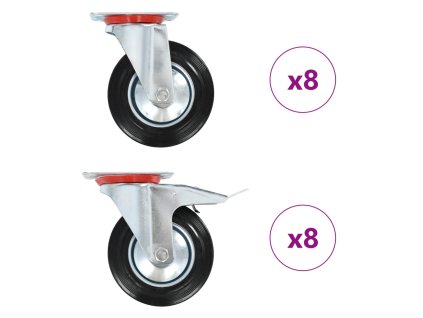 Multidom Otočné kolieska 16 ks, 160 mm