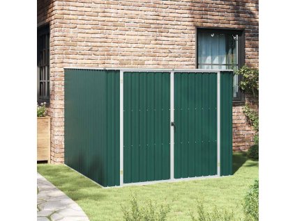 Multidom Záhradná kôlňa zelená 195x198x159 cm pozinkovaná oceľ