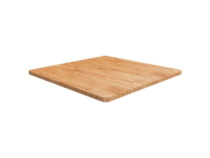 Multidom Štvorcová stolová doska bledohnedá 80x80x2,5cm lakovaný dub