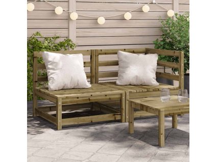 Multidom Záhradná pohovka 2-miestna impregnovaná borovica