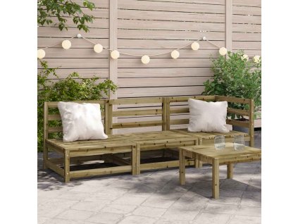 Multidom Záhradná pohovka 3-miestna impregnovaná borovica