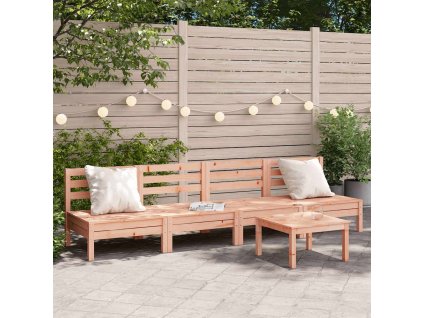 Multidom Záhradné pohovky bez podrúčok 4 ks masívny douglas