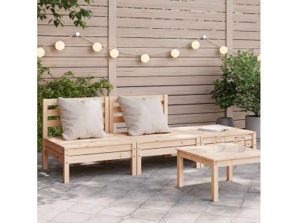 Multidom Záhradná pohovka 3-miestna masívna borovica