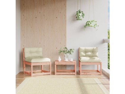 Multidom Záhradné pohovky s podložkami 2 ks, masívna duglaska