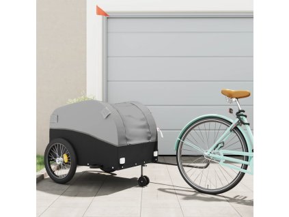 Multidom Vozík za bicykel, čierno sivý 45 kg, železo