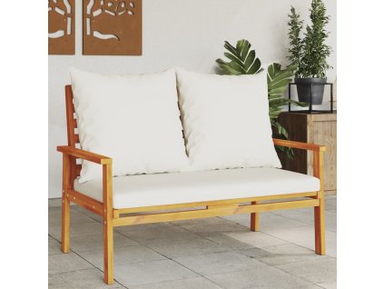 Multidom Záhradná lavica 120 cm s podložkou, akáciový masív