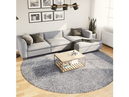 Multidom Shaggy koberec PAMPLONA, vysoký vlas, moderný, modrý Ø 280 cm