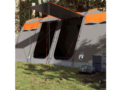 Multidom Rodinný stan tunelový 10 osôb sivo-oranžový vodeodolný