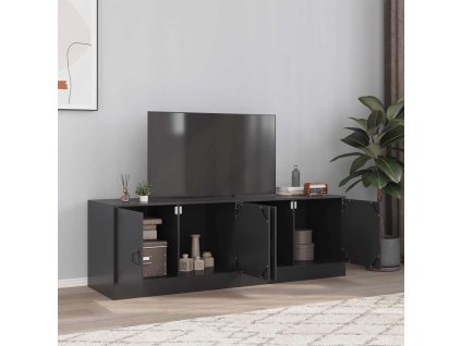 Multidom TV skrinky 2 ks čierne 67x39x44 cm oceľ