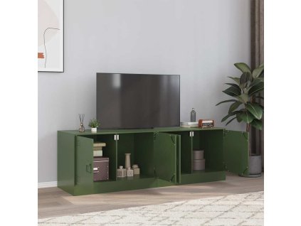 Multidom TV skrinky 2 ks olivovozelené 67x39x44 cm oceľ