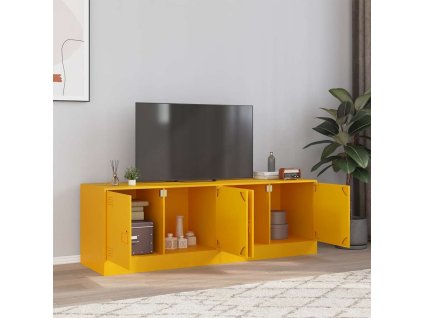 Multidom TV skrinky 2 ks horčicovo-žlté 67x39x44 cm oceľ