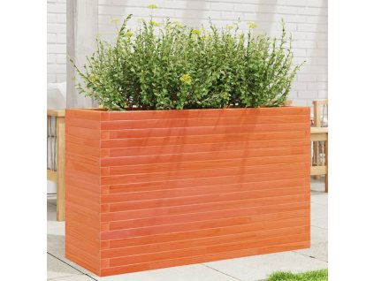 Multidom Záhradný kvetináč voskovohnedý 110x40x68,5 cm masívna borovica