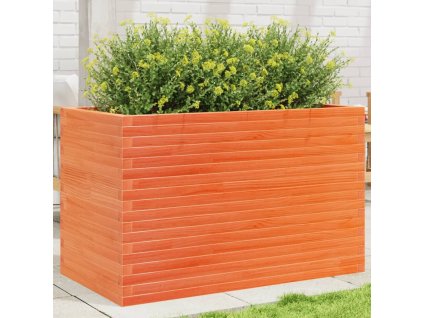 Multidom Záhradný kvetináč voskovohnedý 110x60x68,5 cm masívna borovica