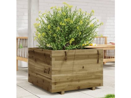 Multidom Záhradný kvetináč 70x70x49,5 cm impregnovaná borovica