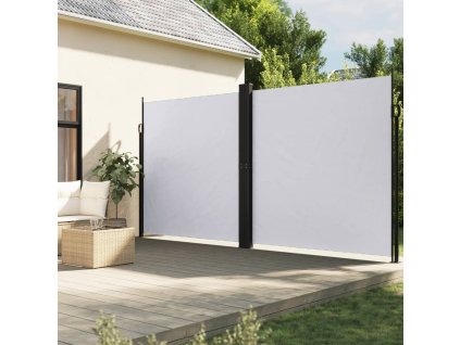 Multidom Zaťahovacia bočná markíza, biela 220x600 cm