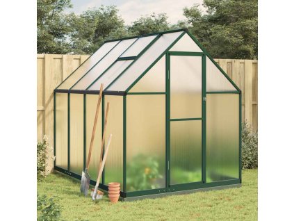 Multidom Skleník so základovým rámom zelený 224x169x202 cm hliník