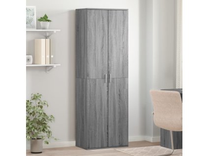 Multidom Vysoká skrinka sivá sonoma 60x35x180 cm kompozitné drevo