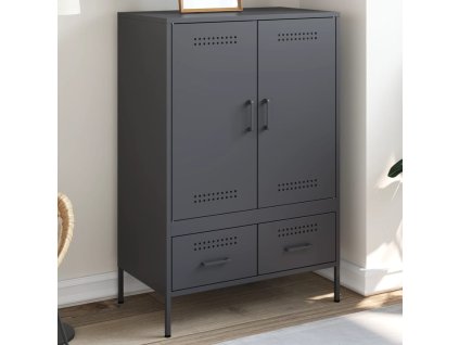 Multidom Vysoká skrinka antracit 68x39x101,5cm oceľ