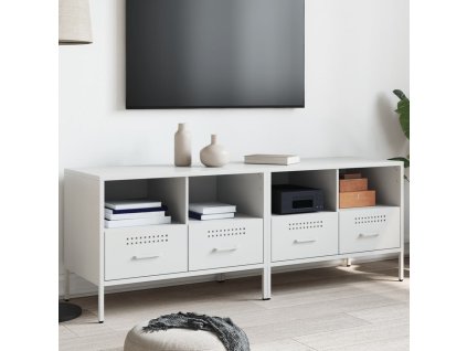 Multidom TV skrinky 2 ks biele 68x39x50,5 cm oceľ