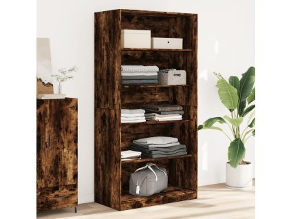 Multidom Šatník dymový dub 100x50x200 cm spracované drevo