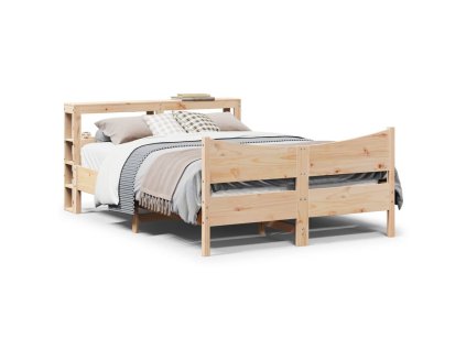 Multidom Posteľný rám s čelom 120x190 cm borovicový masív