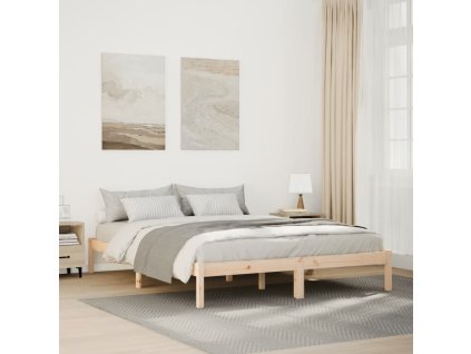 Multidom Extra dlhá posteľ bez matraca 140x220 cm masívna borovica