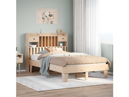 Multidom Posteľ bez matraca 135x190 cm masívna borovica