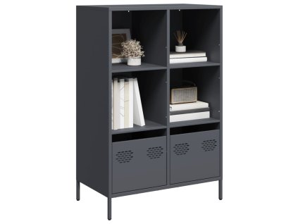 Multidom Vysoká skrinka antracit 68x39x103,5 cm oceľ