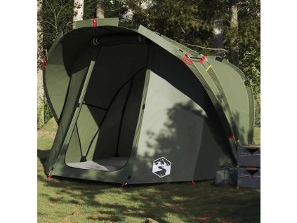 Multidom Rybársky stan pre 4 osoby olivovo zelený vodeodolný