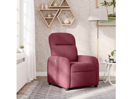Multidom Sklápacie kreslo vínovo-červené látkové