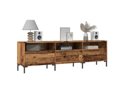 Multidom TV skrinka staré drevo 150x30x44,5 cm kompozitné drevo
