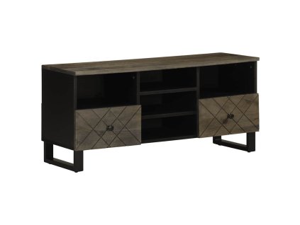 Multidom TV skrinka, čierna 100x33x46 cm, mangový masív