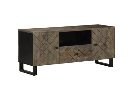 Multidom TV skrinka, čierna 105x33x46 cm, mangový masív