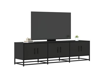 Multidom TV skrinka čierna 150x35x41 cm kompozitné drevo a kov