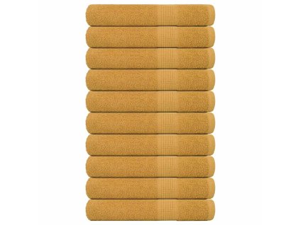 Multidom Uteráky FROGN 10 ks zlaté 100x200 cm 360 g/m²