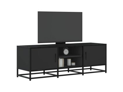 Multidom TV skrinka čierna 120x35x41 cm kompozitné drevo a kov