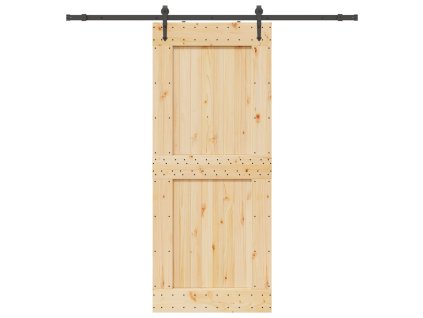 Multidom Posuvné dvere so sadou kovania 95x210 cm borovicový masív