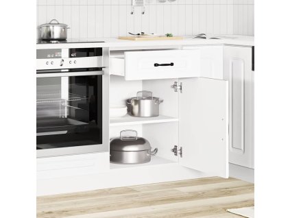 Multidom Kuchynská spodná skrinka Kalmar, biela, kompozitné drevo