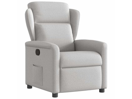 Multidom Sklápacie kreslo oblakšedá látkové