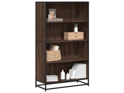 Multidom Knižnica hnedý dub 80,5x35x139 cm kompozitné drevo