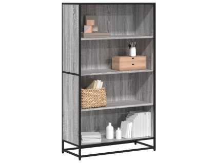 Multidom Knižnica sivý dub 80,5x35x139 cm kompozitné drevo