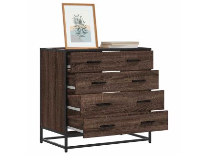 Multidom Zásuvková skrinka hnedý dub 70x41x70 cm kompozitné drevo