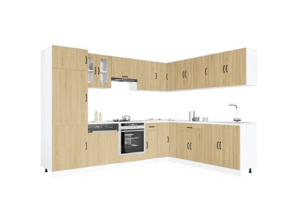 Multidom 14-dielna sada kuchynských skriniek Lucca, kompozitné drevo