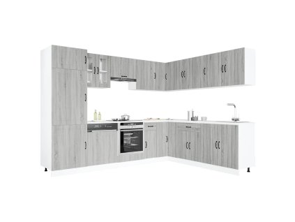 Multidom 14-dielna sada kuchynských skriniek Lucca, kompozitné drevo