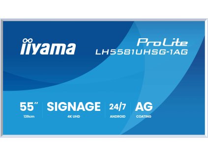 55'' iiyama LH5581UHSG-1AG:VA,4K UHD,frame